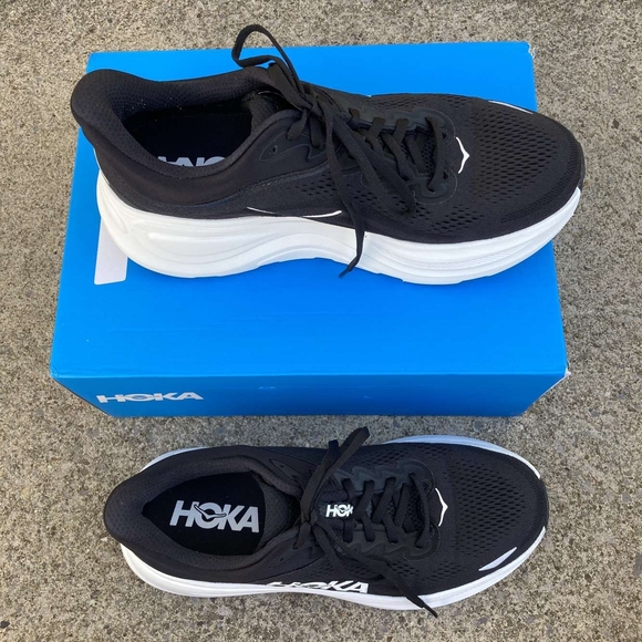 Hoka Other - Hoka Bondi 9 - Black and White. Size 9 Mens